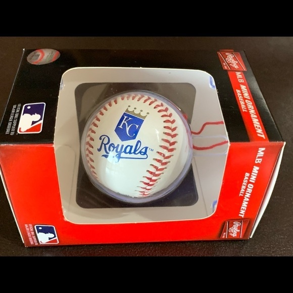 MLB KC Mini Baseball Ornament & Playing Cards set - Picture 2 of 8